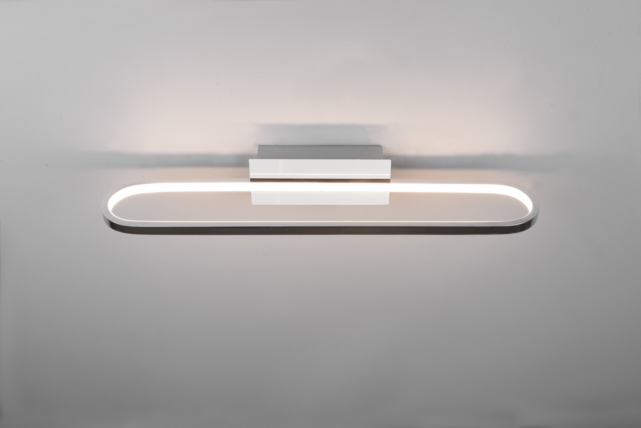 Aplica de perete Gianni, TRIO, 60x15x8 cm, 22W, 1x SMD, metal, argintiu - imagine 7